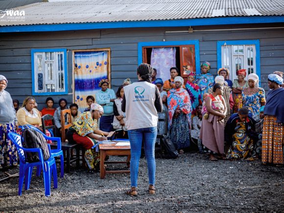 Sensibilisation auprès des membres des AVEC de Rusayo (Nyiragongo, Nord-Kivu) sur le thème de la participation inclusive comme levier de promotion des