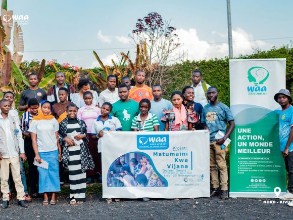 Waza And Act: 22 jeunes (dont 10 filles et 12 garçons, entre 18 et 30 ans) formés à la paix et au leadership à Nyiragongo